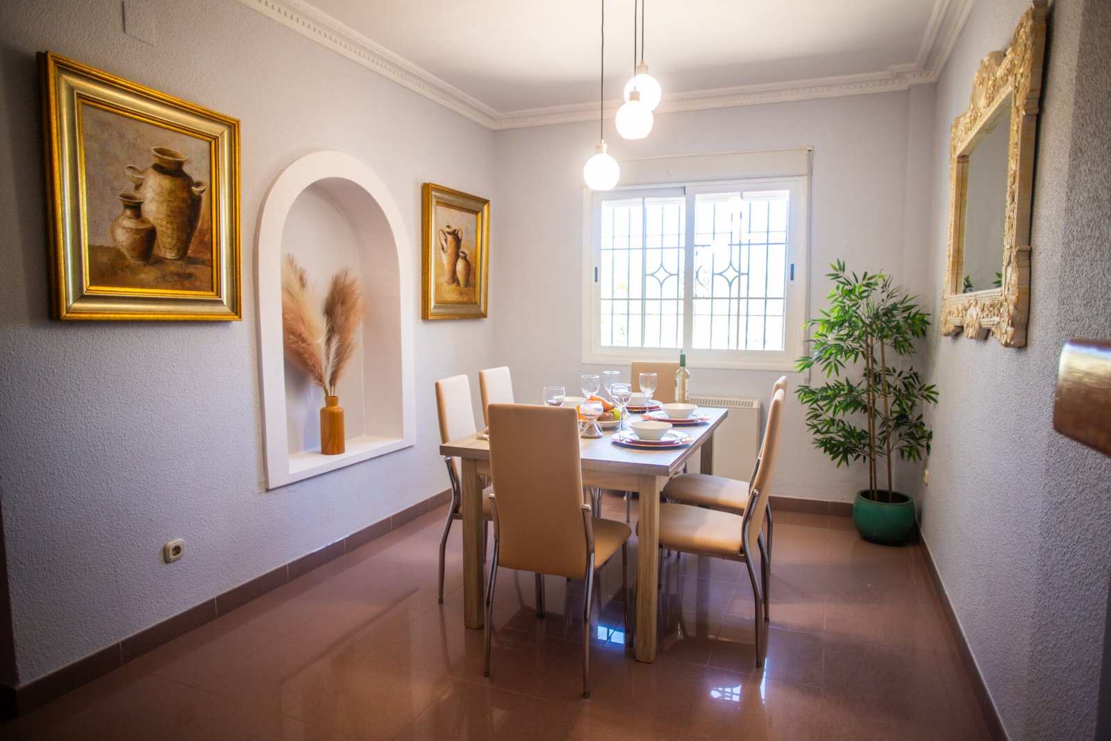 Dining area accommodation villa