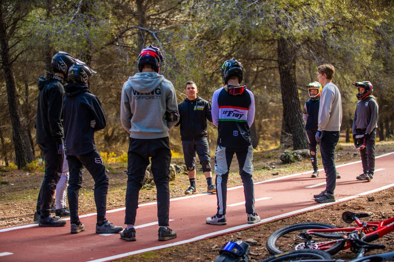 Riders riding in Southern Spain